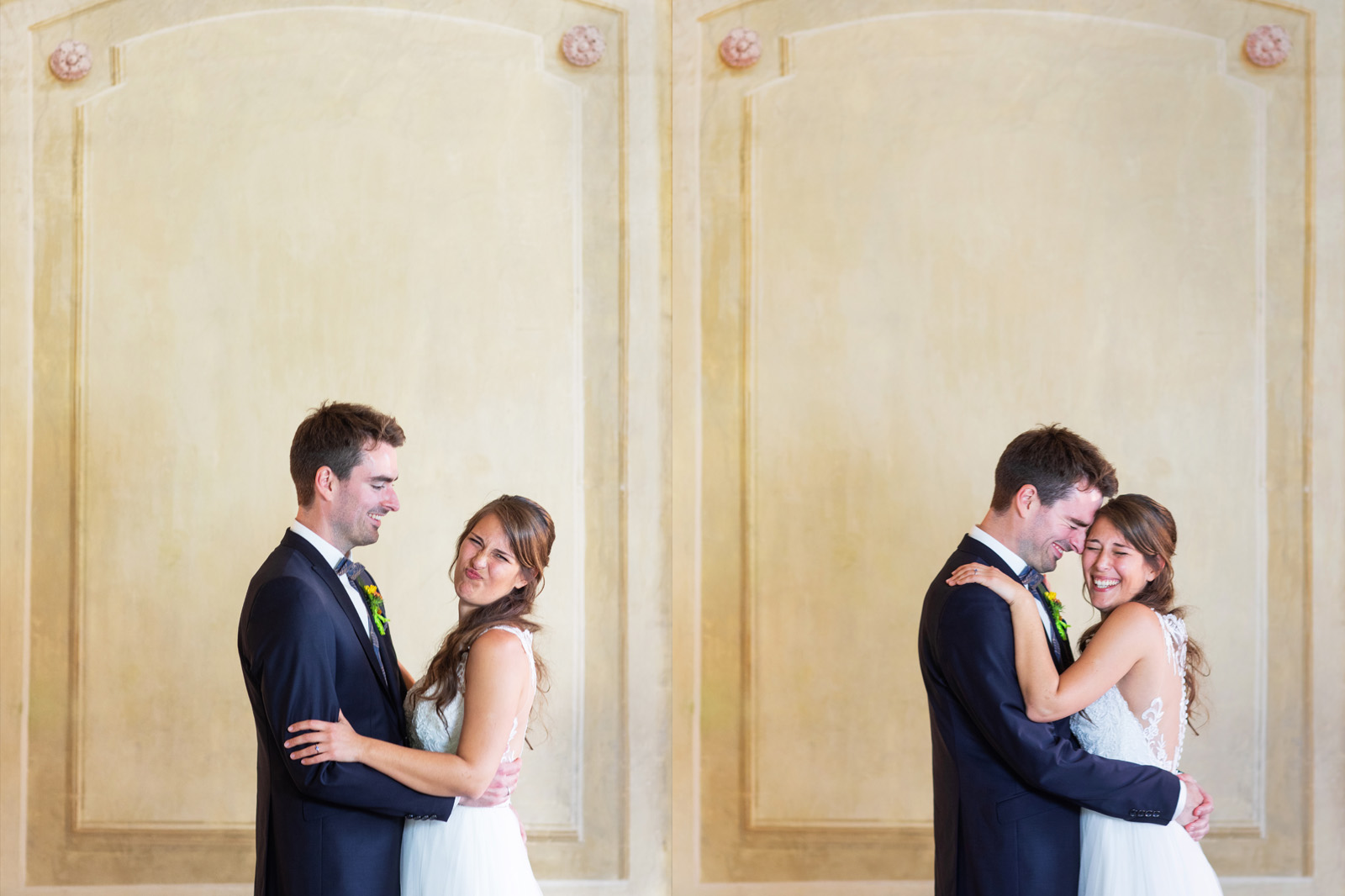 Brautpaar Doppelbild