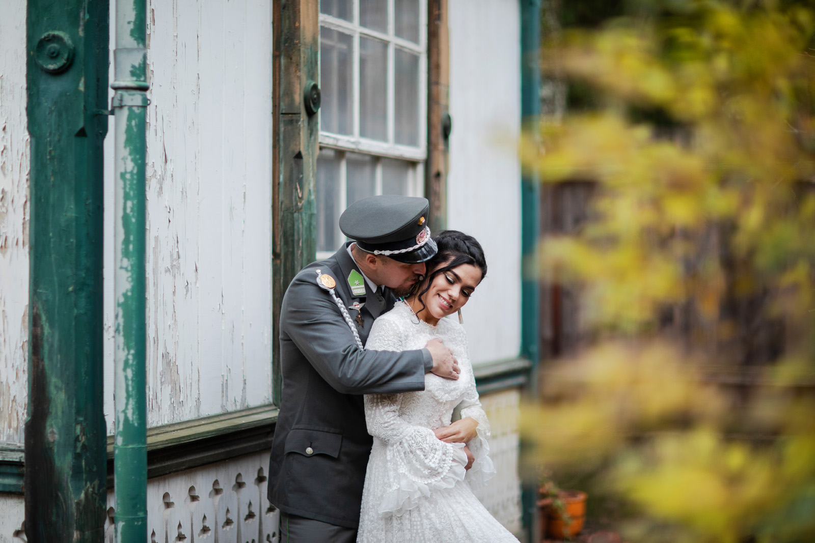 Verliebtes Brautpaar